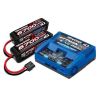 Traxxas 8S set (2X  2890X 14.8V 6700mAh LiPo & 1X 2973 Dual ID charger)