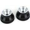 Wheels, Monster Jam replica, satin chrome, dual profile (2.0" outer 3.0" inner) (nitro rear/ electric front) (2)