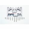 GPM Racing Aluminium Lower Gear Cover, Zilver - Traxxas TRX-4
