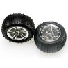 Tires & wheels, assembled, glued (2.8") (jato twin-spoke wheels, alias tires, foam inserts) (nitro rear) (2)