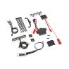 Traxxas - LED light kit, 1/16th Summit (power supply, chrome lightbar, roof light harness (4 clear, 2 red), chassis harness (4 clear, 2 red), wire ties, mounts) (TRX-7285A)