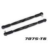 Traxxas - Toe links, X-Maxx (TUBES black-anodized, 7075-T6 aluminum, stronger than titanium) (157mm) (2)/ rod ends, assembled with steel hollow balls (4)/ aluminum wrench, 10mm (1) (TRX-7748-BLK)