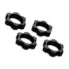 Traxxas - Wheel nuts, splined, 17mm, serrated (gray-anodized) (4) (TRX-7758-GRAY)