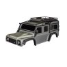 Traxxas - Body, Land Rover Defender clipless, (Silver) (TRX-8050-SLVR)