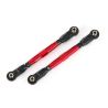Traxxas - Toe links, front (TUBES red-anodized) (TRX-8948R)