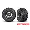 Traxxas - Tires & wheels, assembled, glued (black wheels, belted Sledgehammer All-Terrain tires, dual profile) (TRX-8979)