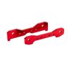 Traxxas - Tie bars, rear, 6061-T6 aluminum (red-anodized) (TRX-9528R)