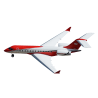 XFLY Twin 40mm J-45 EDF Business Jet PNP - Rood