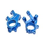 Traxxas -Steering blocks, 6061-T6 aluminum (blue-anodized) (left & right)/ 3x8mm BCS (with threadlock) (2)/ 4x35mm BCS (with threadlock) (2) (TRX-10936-BLUE)