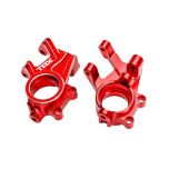 Traxxas -Steering blocks, 6061-T6 aluminum (red-anodized) (left & right)/ 3x8mm BCS (with threadlock) (2)/ 4x35mm BCS (with threadlock) (2) (TRX-10936-RED)