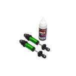 Traxxas - Shocks, GT-Maxx, front, aluminum, green-anodized (fully assembled w/o springs) (2) (TRX-10961-GRN)