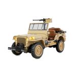 Amewi 1/14 4WD Jeep Willys MB Scale Crawler 4WD RTR - Zand (metaal, led, geluid, en 2-speed)