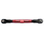 Steering drag link (tubes red-anodized, 7075-t6 aluminum, stronger than titanium) (72mm) (1)/ rod ends (2)/ aluminum 7mm wrench