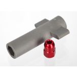 Antenna crimp nut, aluminum (red-anodized)/ antenna nut tools