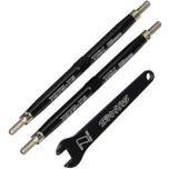 Toe links, maxx (tubes black-anodized, 7075-t6 aluminum)