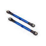Toe links (TUBES blue-anodized, 7075-T6 aluminum, stronger than titanium) (87mm) (TRX-6742X)