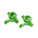 Steering blocks, 6061-T6 aluminium,  left & right (green anodized) (TRX-6837G)