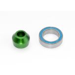 Traxxas - Bearing adapter, 6061-T6 aluminum (green-anodized) (TRX-6893G)