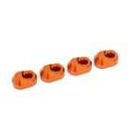 Traxxas - Suspension pin retainer, 6061-T6 aluminum (orange-anodized) (4)  (TRX-7743-ORANGE)