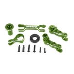 Traxxas - Steering bellcranks (left & right)/ draglink (6061-T6 aluminum, green-anodized) (fits X-Maxx) (TRX-7746-GRN)