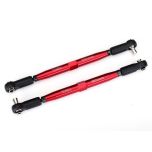 Traxxas - Toe links, X-Maxx (TUBES red-anodized, 7075-T6 aluminum, stronger than titanium) (2) (TRX-7748R)