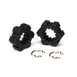 Wheel hubs, hex (2)/ hex clips (2)