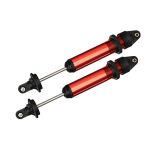 Shocks, GTX, aluminum, red-anodized (fully assembled w/o springs) (2) (TRX-7761R)