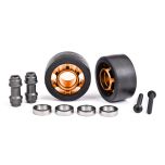 Traxxas - Wheels, wheelie bar, 6061-T6 aluminum (orange-anodized) (TRX-7775T)