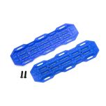 Traction boards, blue / mounting hardware (TRX-8121X)