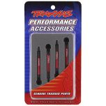 Push rods, aluminum (red-anodized) (4) (assembled with rod ends) (1/16 slash)