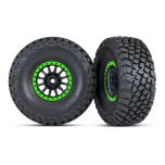 Traxxas - Method Black & Green Race Wheels w/ BFG Tires (2) (TRX-8474-GRN)