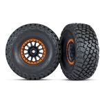 Traxxas - Method Black & Orange Race Wheels w/ BFG Tires (2) (TRX-8474-ORNG)