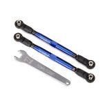 Toe links, front, Unlimited Desert Racer (TUBES blue-anodized, 7075-T6 aluminum,(TRX-8547X)