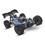 Traxxas Jato 4X4 BL-2S brushless buggy - Blauw (Tijdelijk incl. GRATIS 2S 3000mah accu en USB-C lader)