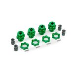 Traxxas - 17mm Wheel Hubs / Nuts, HD Green (TRX-9086-GRN)
