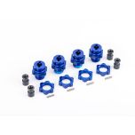 Traxxas - 17mm Wheel Hubs / Nuts, HD Blue (TRX-9086)