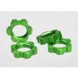 Traxxas - Wheel nuts, splined, 17mm (green-anodized) (4), TRX-5353A (TRX-5353A)