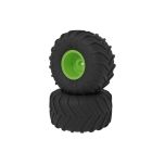 Arrma - dBoots Chevron MT Tire Set, Glued, Green (ARA-2531)