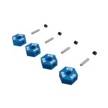 Arrma - 12mm Metal Wheel Hex Set (4) - Blauw (ARA-3116)