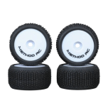 Method Nitragrip 1/28 Truck Tyres F/R 7mm Hex - Wit (MTD0505W)