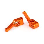 Carriers, stub axle (orange-anodized 6061-T6 aluminium) (rear) (2) (TRX-1952T)