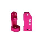 Caster blocks, 30-degree, pink-anodized 6061-t6 aluminum (left & right) (TRX-3632P)