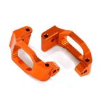 Caster blocks (c-hubs), 6061-T6 aluminum (orange-anodized), left & right/ 4x22mm pin (4)/ 3x6mm BCS (4)/ retainers (4) (TRX-8932A)