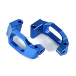 Caster blocks (c-hubs), 6061-T6 aluminum (blue-anodized), left & right/ 4x22mm pin (4)/ 3x6mm BCS (4)/ retainers (4) (TRX-8932X)
