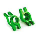 Carriers, stub axle (green-anodized 6061-T6 aluminum) (rear) (2) (TRX-8952G)