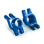 Carriers, stub axle (blue-anodized 6061-T6 aluminum) (rear) (2) (TRX-8952X)