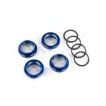 Spring retainer (adjuster), blue-anodized aluminum, GT-Maxx® shocks (4) (TRX-8968X)