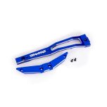 Traxxas - Chassis brace, front, 6061-T6 aluminum (blue-anodized/ 2.5x6mm CCS (with threadlock) (2) (TRX-10221-BLUE)