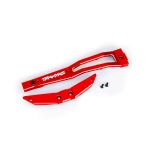 Traxxas - Chassis brace, front, 6061-T6 aluminum (red-anodized/ 2.5x6mm CCS (with threadlock) (2) (TRX-10221-RED)
