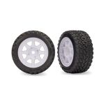 Traxxas - White Rear Mini Rally wheels with Rally Tires (2) (TRX-10873-WHT)
